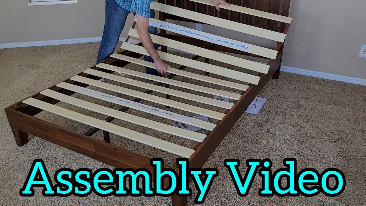 The Easiest Bed Frame Assembly Video For You | Zinus Vivek - YouTube