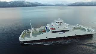 Fjellstrand Battery Ferry, ZeroCat120, seatrails at Fjellstrand AS