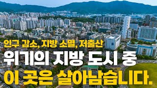 지방 도시 중 살아 남을 도시는 이 곳입니다.