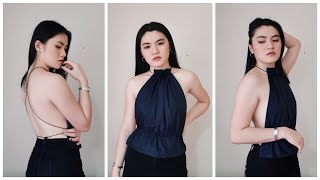 DIY Backless Halter Top | Sonella Go