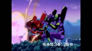 Neon Genesis Evangelion EVA-01 EVA-02 VS Israfel