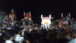 2023.8.27.  土浦市  鹿島神社例大祭(真鍋の祭り・還御祭)  三ケ町(真鍋六丁目・真鍋二丁目・西真鍋)競演