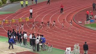 2019関西インカレ 女子100m予選2組 阪井