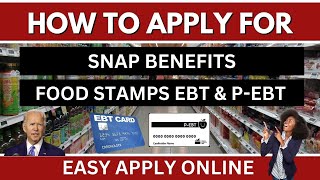How To Apply For SNAP Food Stamps in ONLINE 2023? (ALL 50 STATES)