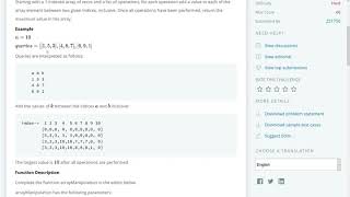 HackerRank Array Manipulation