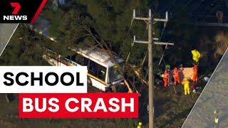 Shocking Victoria school bus incident | 7 News Australia