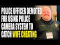 Police officer catches wife cheating using police camera system
