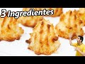 DULCES FÁCILES y RÁPIDOS con solo 3 INGREDIENTES😍🥥😋 COQUITOS, BESOS DE COCO o COCADAS. Receta # 743