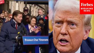 Congressional Democrats Hold A Rally To Criticize The Trump Admin's Treatment Of The VA Workforce