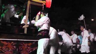 中津祇園　平成26年度（2014）堀川町踊車　練り込み前