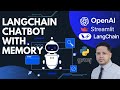 Build a Chatbot with Memory using LangChain, Streamlit, OpenAI with Python.