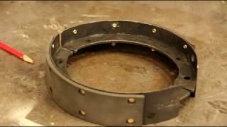 Willys Emergency Brake Shoe Relining, Brake Shoe Rivet Machine