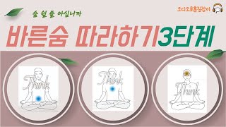 [숨 쉴 줄 아십니까] 오디오호흡길잡이22 (바른숨 따라하기 3단계) 단전호흡, 복식호흡, 호흡명상