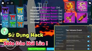 Hướng dẫn sử dụng hack auto solo đảo núi lửa trên điện thoại up tộc rồng v3 cực dễ