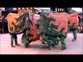 2017年春の高山祭　夜祭りの獅子舞その２