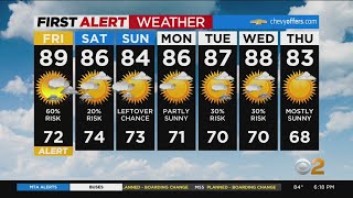 First Alert Forecast: CBS2 8/25 Evening Weather at 6PM