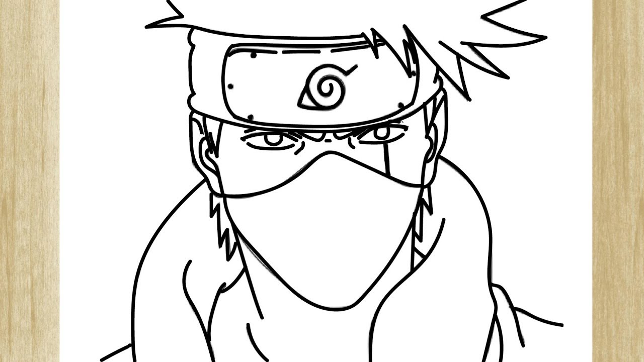 COMO DESENHAR O KAKASHI DE NARUTO - YouTube