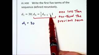 8.1b - Recursive Sequences