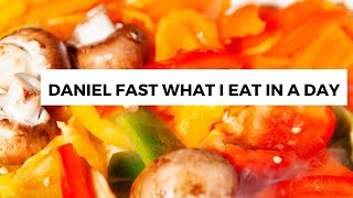 DANIEL FAST WHAT I EAT IN A DAY