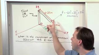 Lesson 14 - Moment About A Specified Axis, Part 3 (Engineering Mechanics)