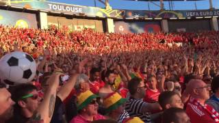 Amazing Wales fans vs Russia in Toulouse