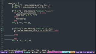nvim-cmp #3: basic custom mapping