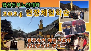 속리산 법주사, 해인사 보다 250년 먼저… 2024 합천 동부 노인대학 현장체험!!!#합천군 #법주사#속리산#현장체험#노인대학