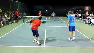 Pickleball Nationals Mens OPEN Doubles GOLD MEDAL match video presented by Valenti Sports 2013