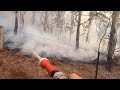 Brave Farmer Tackles Bushfires Near Home