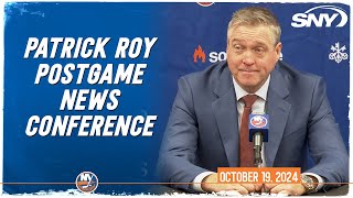 Patrick Roy 'happy' with shootout win over Montreal despite allowing tying goal late | SNY