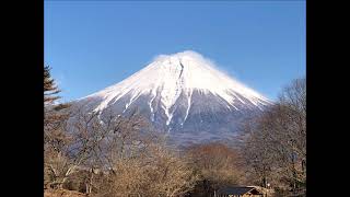 2021年1月29日金曜日の富士山　富士宮市田貫湖より