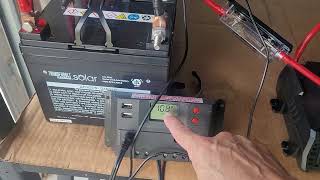 Pt 3 Harbor Freight 100watt Kit controller usage & battery bank charging