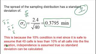 AP Statistics: Example of Sampling Distribution for Sample Mean