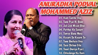 💘❤️💞Anuradha Paudwal Songs||Mohammed Aziz Song|| #AnuradhaPaudwal #Mohammed Aziz