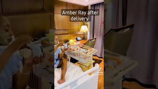 Amber Ray, after delivery, she's back on her feet, #amberray