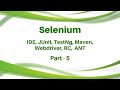 Selenium Tutorial - Selenium IDE Tutorial Junit Testng Selenium Webdriver RC Maven ANT - Part 5