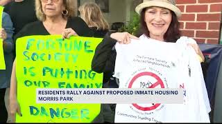 Morris Park residents hold rally against possible housing for ill Rikers inmates