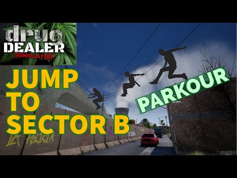 How To Jump Across To Sector B Parkour | Drug Dealer Simulator | Tips ...