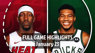 Miami Heat vs Milwaukee Bucks | Full Game Highlights | 23 January 2025