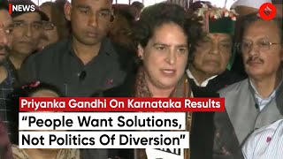 Priyanka Gandhi On Karnataka Election Results: “Politics Of Diversion Will Not Work”