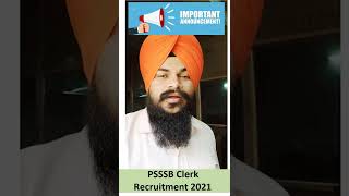 Clerk Test Test Date Announced  2022 PSSSB Clerk Date Type English Typing Punjabi Type Ravi Font
