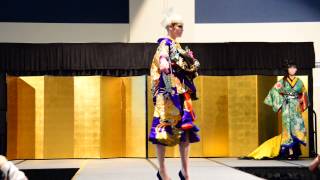 Modern Kimono Fashion Show at Fullerton University  Costume by Sueko Oshimoto