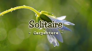 Solitaire - KARAOKE VERSION - as popularized by Carpenters