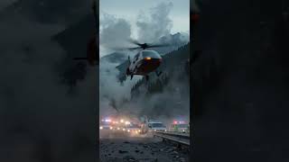 SUV Falls Off Mountain Cliff — Terrifying Dashcam Rescue Chaos #automobile#collisioncam #firefighter