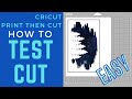 How to Test Cut on a Cricut Print then Cut Project