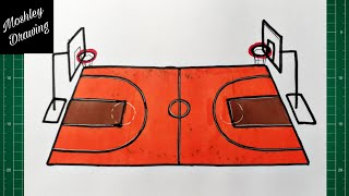 How to Draw a Basketball Court