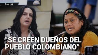 El intercambio entre María Fernanda Cabal y Aida Quilcue por organizaciones indígenas