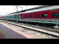 tricolor indian flag livery wap7 23 coach smvt bangalore howrah duronto start journey