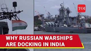 Russian Warships Varyag, Marshal Shaposhnikov Dock At Cochin Port | Putin-Modi Bonhomie