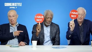 The Cast of Going In Style Play "Never Have I Ever" // Presented By BuzzFeed & Going In Style